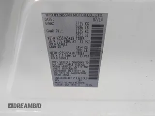 2014 Nissan Pathfinder SV with VIN 5N1AR2MN4EC716333, listed as a IAAI auction lot 41914147 with 159,987 mi miles. Bid and sale history available at carsss.com. Image 9.