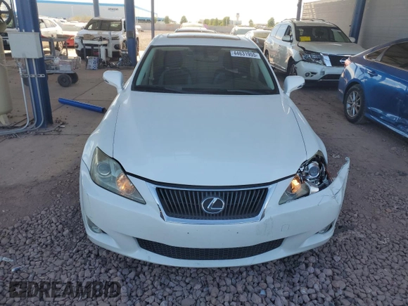 2010 Lexus IS 250 with VIN JTHBF5C20A2096136, listed as a Copart auction lot 44631955 with 118,006 mi miles and Salvage Title. Bid and sale history available at carsss.com. Image 5.