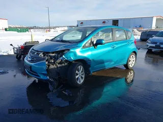 2014 Nissan Note S Plus with VIN 3N1CE2CP1EL407552, listed as a IAAI auction lot 41740957 with 64,577 mi miles and . Bid and sale history available at DreamBid. Image 2.