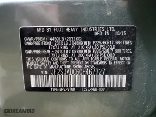 2016 Subaru Forester 2.5i Premium with VIN JF2SJADC6GH467727, listed as a Copart auction lot 53131615 with 91,369 mi miles and Salvage Title. Bid and sale history available at carsss.com. Image 14.