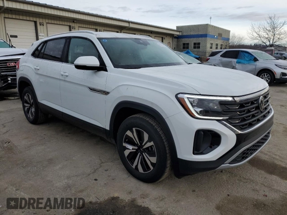 2024 Volkswagen Atlas SE with VIN 1V2LE2CA8RC263457, listed as a Copart auction lot 89281675 with 37 mi miles and Salvage title. Bid and sale history available at DreamBid. Image 4.