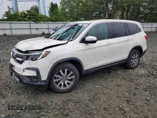 2019 Honda Pilot EX-L z VIN 5FNYF6H5XKB050512, wystawiony jako Copart lot #57701295 z przebiegiem 49 031 mil mil oraz Szkoda całkowita • Salvage title. Historia ofert i sprzedaży dostępna na DreamBid. Obrazek 1.