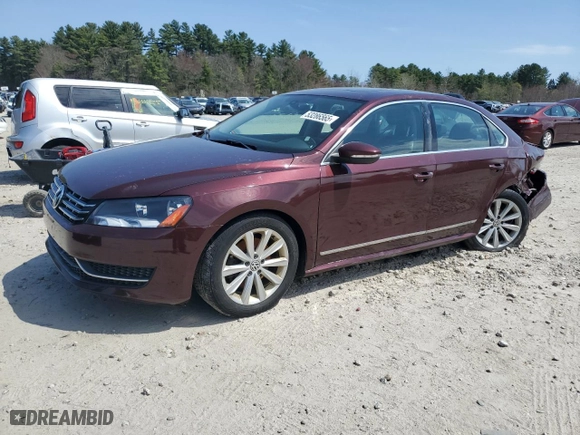 2012 Volkswagen Passat SEL with VIN 1VWCP7A39CC037607, listed as a Copart auction lot 53286565 with 155,339 mi miles and Clean Title. Bid and sale history available at carsss.com. Image 1.