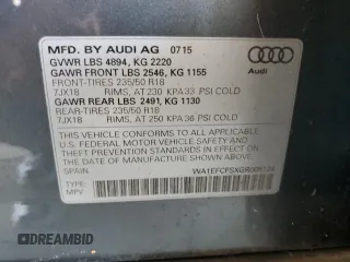 2016 Audi Q3 Premium Plus z VIN WA1EFCFSXGR005124, wystawiony jako Copart lot #61741275 z przebiegiem 160 352 mil mil oraz Szkoda całkowita • Salvage title. Historia ofert i sprzedaży dostępna na DreamBid. Obrazek 12.