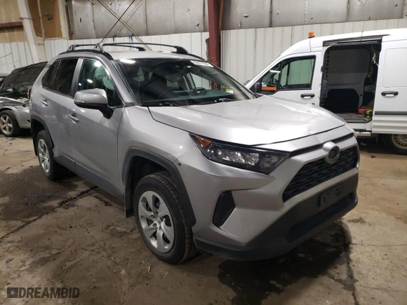 2019 Toyota RAV4 LE with VIN 2T3G1RFV7KC053703, listed as a Copart auction lot 80977994 with 51,028 mi miles and Salvage Title. Bid and sale history available at carsss.com. Image 4.