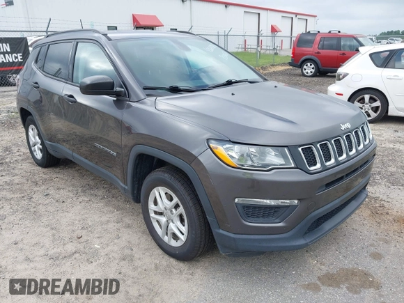 2018 Jeep Compass Sport с VIN 3C4NJCABXJT271687, выставлен на аукционе IAAI как лот 42644247 с пробегом 124 233 миль миль и . История ставок и продаж доступна на DreamBid. Изображение 1.