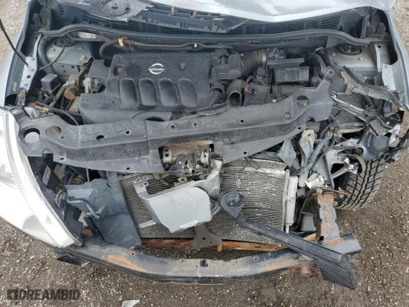 2009 Nissan Versa 1.8 S with VIN 3N1BC13E19L494921, listed as a Copart auction lot 49734835 with 127,451 mi miles and Salvage Title. Bid and sale history available at carsss.com. Image 11.