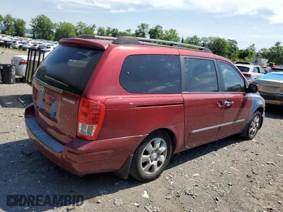 2008 Hyundai Entourage GLS z VIN KNDMC233686048783, wystawiony jako Copart lot #61812894 z przebiegiem 200 566 mil mil oraz Tytuł czysty. Historia ofert i sprzedaży dostępna na DreamBid. Obrazek 3.