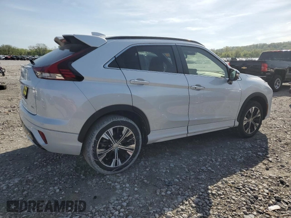 2022 Mitsubishi Eclipse Cross SE with VIN JA4ATWAAXNZ048785, listed as a Copart auction lot 54088075 with 25,128 mi miles and Salvage title. Bid and sale history available at DreamBid. Image 3.