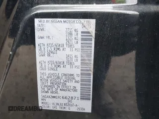 2015 Nissan Pathfinder SL z VIN 5N1AR2MM1FC662871, wystawiony jako IAAI lot #42191795 z przebiegiem 149 552 mil mil oraz . Historia ofert i sprzedaży dostępna na DreamBid. Obrazek 9.