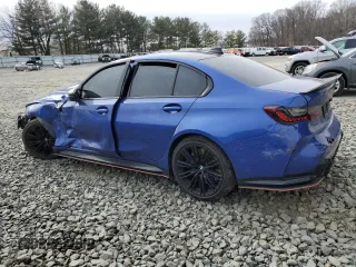 2022 BMW M3 Competition xDrive with VIN WBS43AY01NFL80708, listed as a Copart auction lot 46034615 with Not provided miles and Salvage title. Bid and sale history available at DreamBid. Image 2.