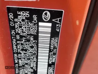 2020 Lexus UX 250h F Sport with VIN JTHR9JBH1L2026913, listed as a Copart auction lot 53477275 with 56,518 mi miles and Salvage title. Bid and sale history available at DreamBid. Image 13.