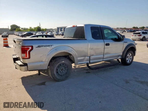 2016 Ford F-150 XL with VIN 1FTEX1C89GFA36835, listed as a Copart auction lot 61266455 with 98,187 mi miles and Salvage title. Bid and sale history available at DreamBid. Image 3.
