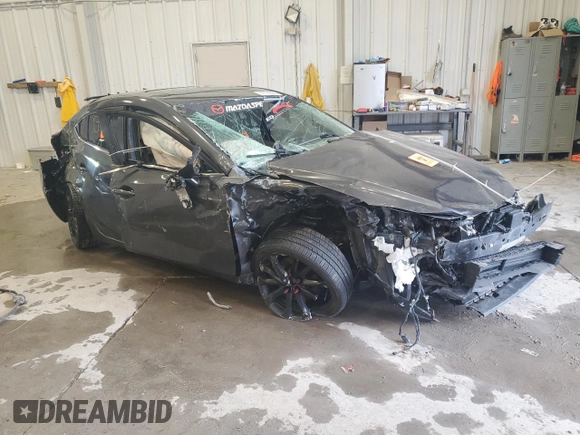2015 Mazda 3 S Grand Touring with VIN JM1BM1W37F1218525, listed as a Copart auction lot 51774355 with Not Provided miles and Non Repairable. Bid and sale history available at DreamBid. Image 4.