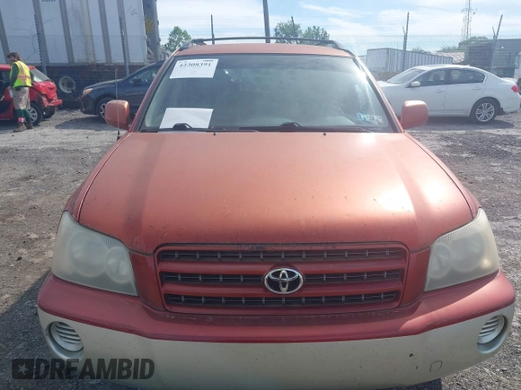 2003 Toyota Highlander z VIN JTEGD21A630057633, wystawiony jako IAAI lot #42308391 z przebiegiem Nie podano mil oraz . Historia ofert i sprzedaży dostępna na DreamBid. Obrazek 6.