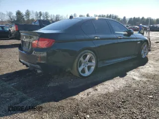 2013 BMW 5 Series 550i xDrive with VIN WBAFU9C59DDY72036, listed as a Copart auction lot 45280555 with 145,588 mi miles and Salvage Title. Bid and sale history available at carsss.com. Image 3.