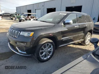 2021 Jeep Grand Cherokee Summit with VIN 1C4RJFJT5MC595156, listed as a Copart auction lot 75868484 with 51,519 mi miles and Salvage Title. Bid and sale history available at carsss.com. Image 1.