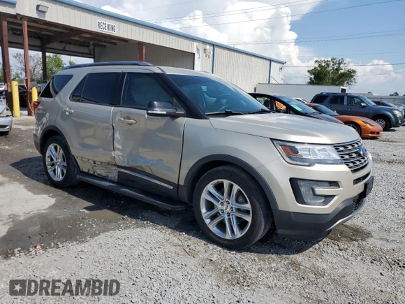 2017 Ford Explorer XLT with VIN 1FM5K7D89HGD36253, listed as a Copart auction lot 58910615 with 88,840 mi miles and Salvage title. Bid and sale history available at DreamBid. Image 4.