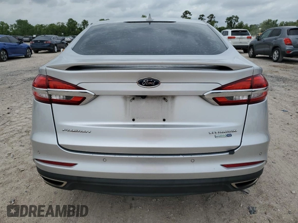2019 Ford Fusion Titanium with VIN 3FA6P0D99KR105398, listed as a Copart auction lot 54786845 with 122,776 mi miles and Salvage title. Bid and sale history available at DreamBid. Image 6.