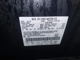 2013 Ford Explorer Limited with VIN 1FM5K8F84DGA84084, listed as a IAAI auction lot 41859534 with 220,437 mi miles. Bid and sale history available at carsss.com. Image 9.