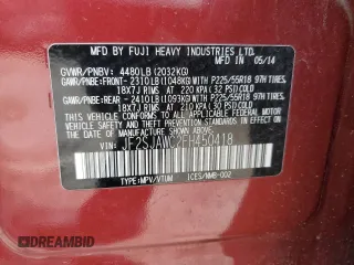 2015 Subaru Forester Touring with VIN JF2SJAWC2FH450418, listed as a Copart auction lot 55925755 with Not provided miles and Salvage title. Bid and sale history available at DreamBid. Image 14.