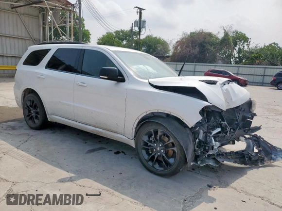 2021 Dodge Durango GT with VIN 1C4RDHDG2MC572998, listed as a Copart auction lot 58017265 with 103,597 mi miles and Salvage title. Bid and sale history available at DreamBid. Image 4.