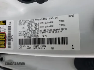 2023 Toyota Tundra 1794 Edition with VIN 5TFMA5DB7PX088232, listed as a Copart auction lot 52026975 with 23,776 mi miles and Salvage title. Bid and sale history available at DreamBid. Image 12.