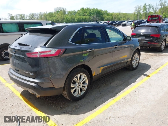 2020 Ford Edge Titanium with VIN 2FMPK4K96LBA56972, listed as a IAAI auction lot 42246224 with 109,463 mi miles and . Bid and sale history available at DreamBid. Image 4.