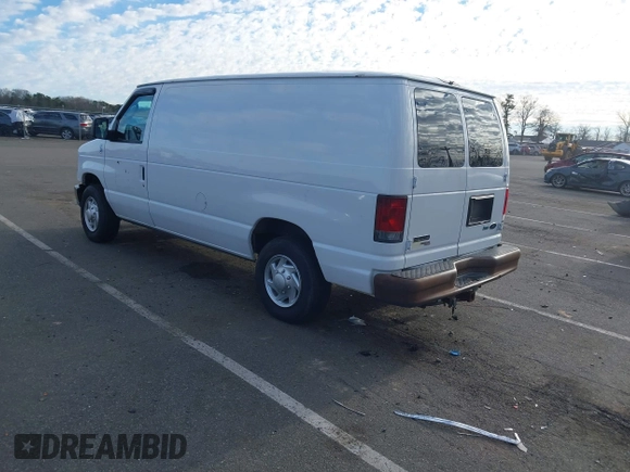 2011 Ford Econoline Cargo Commercial with VIN 1FTNE1EL5BDA40568, listed as a IAAI auction lot 41211154 with 182,527 mi miles and . Bid and sale history available at carsss.com. Image 3.