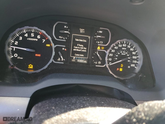 2021 Toyota Tundra 2WD SR5 with VIN 5TFEY5F10MX277384, listed as a Copart auction lot 45045655 with 83,880 mi miles and Salvage Title. Bid and sale history available at carsss.com. Image 9.
