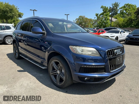 2012 Audi Q7 S line with VIN WA1DGAFE6CD008357, listed as a Copart auction lot 60036955 with 98,599 mi miles and Clean title. Bid and sale history available at DreamBid. Image 1.