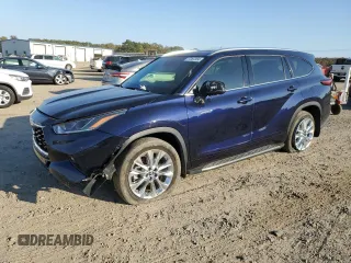 2021 Toyota Highlander Hybrid Limited with VIN 5TDYARAH7MS508364, listed as a Copart auction lot 77267264 with 38,835 mi miles and Salvage title. Bid and sale history available at DreamBid. Image 1.