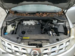 2004 Nissan Murano SL with VIN JN8AZ08W14W329400, listed as a Copart auction lot 44596985 with 118,343 mi miles and Clean Title. Bid and sale history available at carsss.com. Image 12.