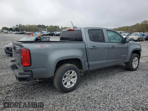 2022 Chevrolet Colorado 4WD LT with VIN 1GCGTCENXN1307091, listed as a Copart auction lot 44233125 with 46,298 mi miles and Salvage Title. Bid and sale history available at carsss.com. Image 3.