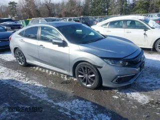 2020 Honda Civic Sedan EX with VIN 19XFC1F34LE218981, listed as a IAAI auction lot 41465048 with 80,220 mi miles. Bid and sale history available at carsss.com. Image 1.