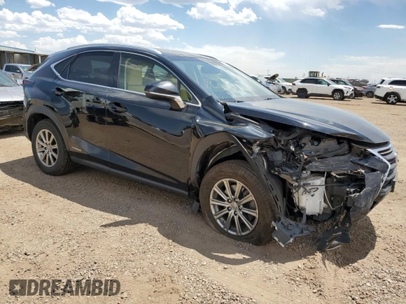 2015 Lexus NX 300h with VIN JTJBJRBZ7F2007186, listed as a Copart auction lot 64075715 with 116,531 mi miles and Salvage title. Bid and sale history available at DreamBid. Image 4.