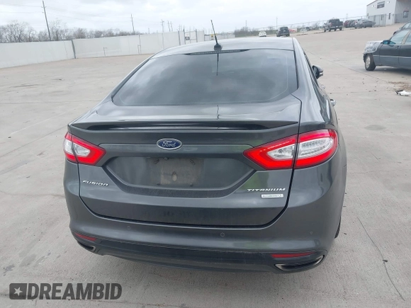 2015 Ford Fusion Titanium with VIN 3FA6P0K95FR181919, listed as a IAAI auction lot 41744443 with 127,572 mi miles. Bid and sale history available at carsss.com. Image 16.