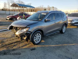 2019 Nissan Rogue SV with VIN KNMAT2MT2KP507083, listed as a Copart auction lot 43407335 with 66,773 mi miles and Salvage Title. Bid and sale history available at DreamBid. Image 1.