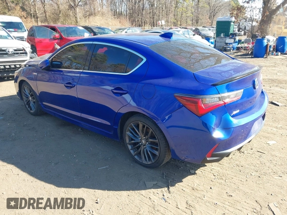 2020 Acura ILX w/Premium/A-SPEC Pkg with VIN 19UDE2F89LA011459, listed as a IAAI auction lot 41751405 with 68,912 mi miles. Bid and sale history available at carsss.com. Image 3.