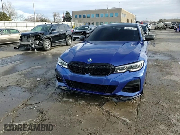 2020 BMW 3 Series 330i xDrive with VIN 3MW5R7J02L8B06928, listed as a Copart auction lot 48355035 with 42,278 mi miles and Salvage title. Bid and sale history available at DreamBid. Image 14.