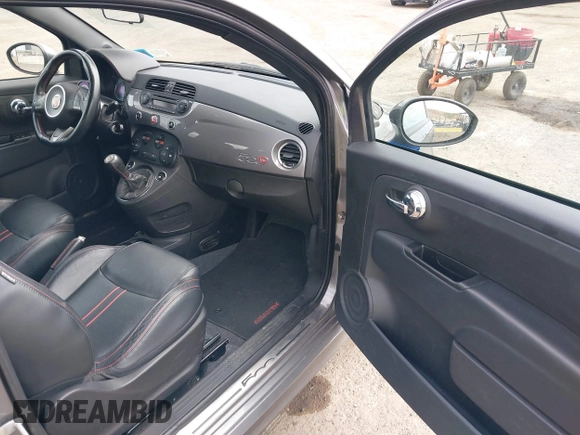 2013 FIAT 500 Abarth with VIN 3C3CFFJH3DT674482, listed as a IAAI auction lot 42675081 with 93,236 mi miles and . Bid and sale history available at DreamBid. Image 5.