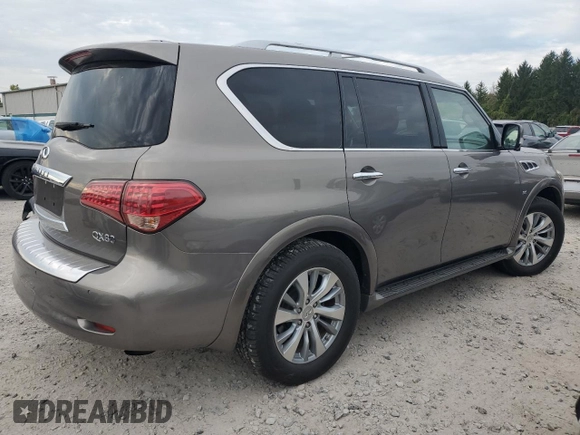 2015 Infiniti QX80 with VIN JN8AZ2NC1F9370326, listed as a Copart auction lot 71500934 with 101,151 mi miles and Salvage Title. Bid and sale history available at carsss.com. Image 3.