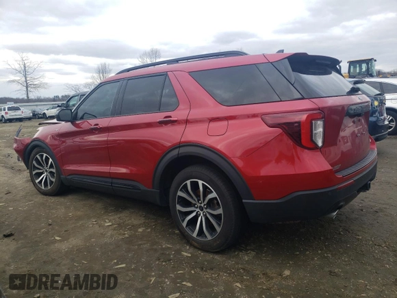 2022 Ford Explorer ST-Line with VIN 1FMSK8KH8NGC08979, listed as a Copart auction lot 87001764 with Not Provided miles and Salvage Title. Bid and sale history available at carsss.com. Image 2.