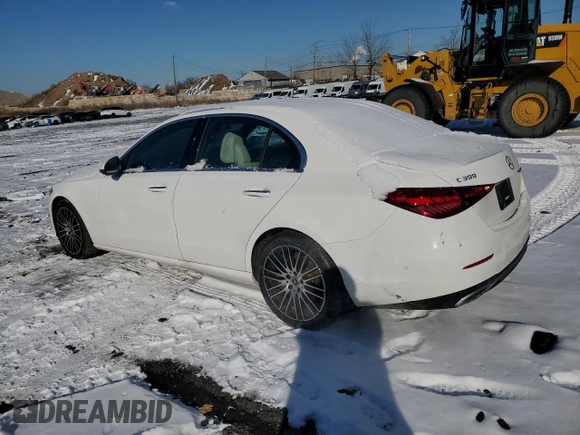 2023 Mercedes-Benz C 300 with VIN W1KAF4HB6PR141621, listed as a Copart auction lot 89319875 with 18,962 mi miles and Salvage Title. Bid and sale history available at DreamBid. Image 2.