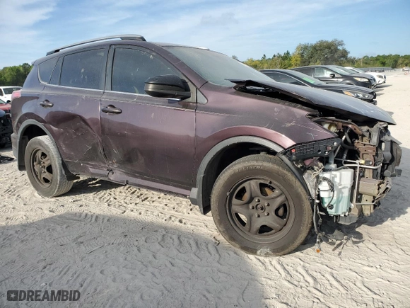 2017 Toyota RAV4 LE with VIN 2T3ZFREV9HW380588, listed as a Copart auction lot 50238375 with 162,751 mi miles and Salvage Title. Bid and sale history available at carsss.com. Image 4.