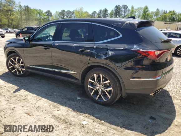 2022 Acura MDX w/Technology Package with VIN 5J8YD9H44NL001310, listed as a Copart auction lot 52868135 with 42,859 mi miles and Salvage Title. Bid and sale history available at carsss.com. Image 2.