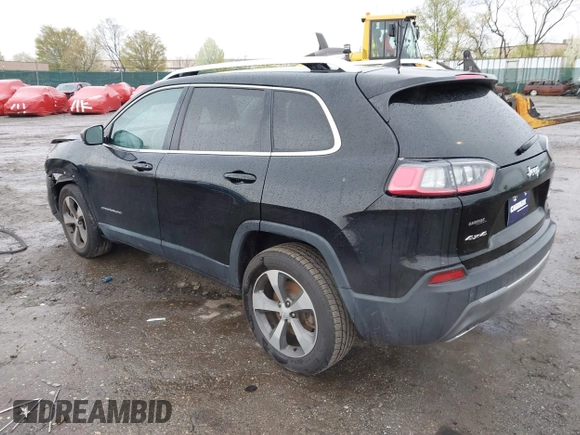 2019 Jeep Cherokee Limited with VIN 1C4PJMDX4KD251190, listed as a IAAI auction lot 41971282 with 28,207 mi miles and . Bid and sale history available at DreamBid. Image 3.