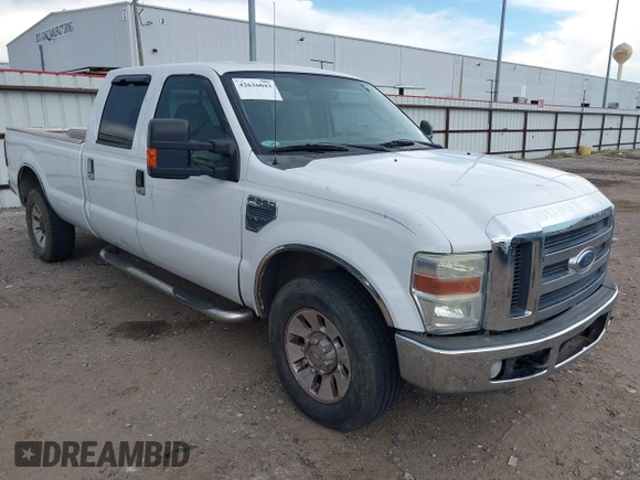 2008 Ford F-250 XL with VIN 1FTSW20508EA98623, listed as a IAAI auction lot 42626043 with 108,989 mi miles and . Bid and sale history available at DreamBid. Image 1.