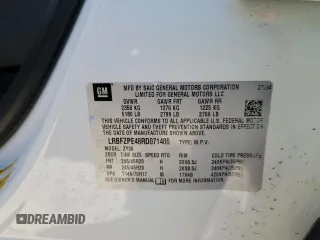 2024 Buick Envision Sport Touring with VIN LRBFZPE48RD071486, listed as a Copart auction lot 50210955 with 3,744 mi miles and Salvage Title. Bid and sale history available at carsss.com. Image 13.