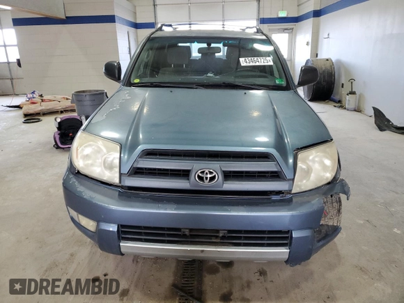 2004 Toyota 4Runner SR5 with VIN JTEBU14R540037073, listed as a Copart auction lot 43464725 with 236,201 mi miles and Salvage Title. Bid and sale history available at DreamBid. Image 5.